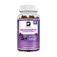 BEWORTHS Glucosamine Chondroitin Gummies with MSM & Elderberry Extra Joint Support Antioxidant Immun