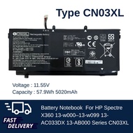 (ส่งฟรี ประกัน 1 ปี) HP แบตเตอรี่ Battery Notebook HP Spectre X360 13-w000–13-w099 13-AC033DX 13-AB0