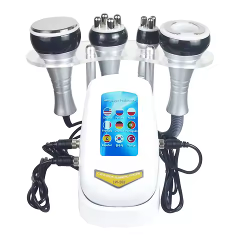 4 in 1 Vacuum Therapy Cavitation RF Radio Frequency Fat Remover Body Slimming Machine Ultrasonic Mas
