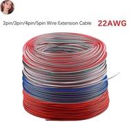 EEM 20Meters/40Meters 2pin/3pin/4pin/5pin/6pin Electrical Wire 22 AWG LED Strip Connector Cable For 