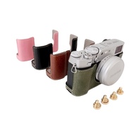 Fujifilm X100VI PU Leather Camera Half Base Body Case Cover for Fujifilm X-100VI