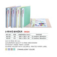 2-Ring File Circle F4 Thick Spine 3.4 Cm. Flamingo 9012F