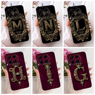 Casing Tecno Camon 30 4G CL6 CL6k 5G CL7 Cover Tecno Camon 30 Case Silicone Luxury Crown A-Z Letters