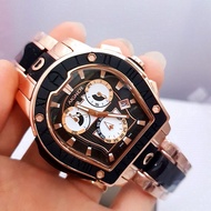 Jam Tangan Pria Aigner-Roma A38500-Chronograph Black-Rosegold Combinasi S.Steel
