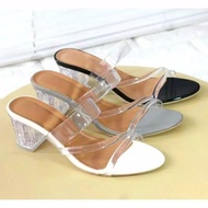 HIGH HILS GLASS HEELS JELY CHEAPEST SLING