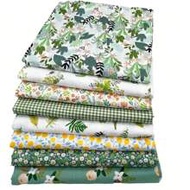 8pcs 19.7" X 15.7" Thick Twill Printed Fabric Sheets, Handmade Patchwork Crafts DIY Materials, Suita