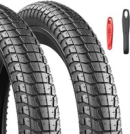 2-Pack Foldable 20 Inch Tyres 20 x 1.95/2.1/2.25 Coat Compatible 50/53/57-406 Bicycle Tyres for Kids