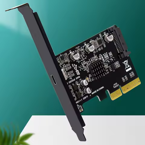 PCI Express X4 X8 X16 Adapter 20Gbps USB PCIE Card Type C PCI-Express To USB 3.2 Gen 2 for Windows/L
