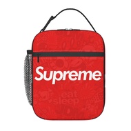 กระเป๋าใส่ข้าวกลางวันฉนวน Supreme อาหารกลางวันใช้ซ้ำได้กล่องใส่กระเป๋าสำหรับผู้ใหญ่เด็กกระเป๋าทนความร้อนเหมาะสม