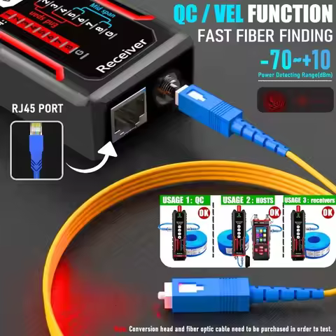 NF-859GT Network Cable Tester with Optical Power Meter Dual Head Red Line Pen,for POE/RJ45RJ11CAT5 C