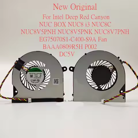 New Original Laptop Cooling Fan For Intel Deep Red Canyon NUC BOX NUC8 i3 NUC8C NUC8V5PNH EG75070S1-