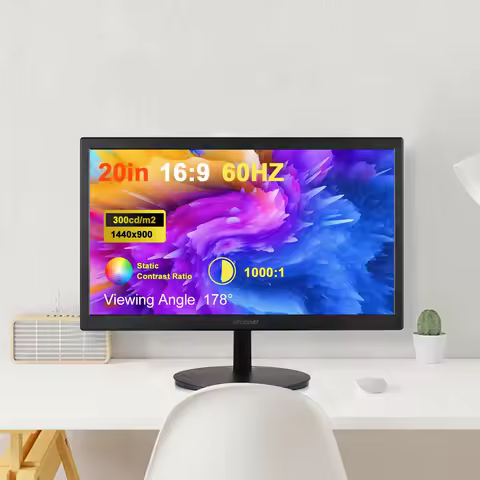 Ultra Thin 20 Inch Monitor High Clear LED Monitor Eye Care Desktop Monitor with 1440x900 Resolution 