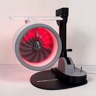 Desktop Fan USB Vortex Fan Airplane Engine Shape Creative Humidification Spray with Light Technology