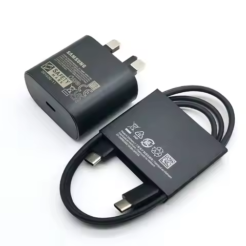For Samsung 25W UK Plug Super Fast Charger Adapter For Galaxy Z Flip Fold 6 5 4 3 2 S24 S23 S22 S21 