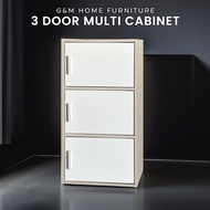 G&M🔥FREE SHIPPING🔥Multipurpose Storage Cabinet 3 Tier_3 Tingkat Almari Buku_Book Cabinet_Kabinet Buk