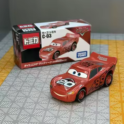Tomica Cars 20th Anniversary Pack Takara Tomy C03 McQueen C14 Mater 1/64 Alloy Diecast Car Set Hobby