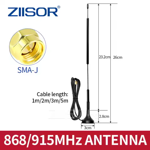 868 MHz LoRa Antenna WiFi 915 MHz Long Range Antena for 923 MHz RP SMA Male Helium Miner Antenna Ind