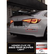 Honda Civic FE 2022 Rear Bumper reflector light Bumper Light Led Drl With Running Signal Brake Light