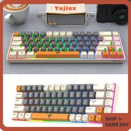 YUJINX Gaming Keyboard, Luminous 68 Keys RAIKU K68 Keyboard,  Blue Switch USB Connection Backlight O