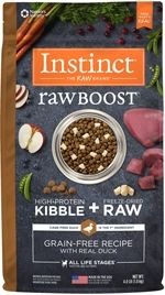Nature's Variety Instinct (本能) 無穀物配方 Raw Boost 鴨肉火雞狗乾糧 (4lb/20lb)