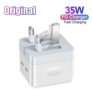 Official same Original PD 35W Dual USB C Fast Charger Type C Port Fast Charging Data Cable Power Ada