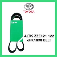 LUCAS 6PK1890 FAN BELT TOYOTA ALTIS ZZE121 ZZE122 BELTING