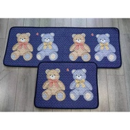 Cotton kitchen mat set 1 short 1 long (1 carpet 40x60cm + 1 carpet length 120x40cm)