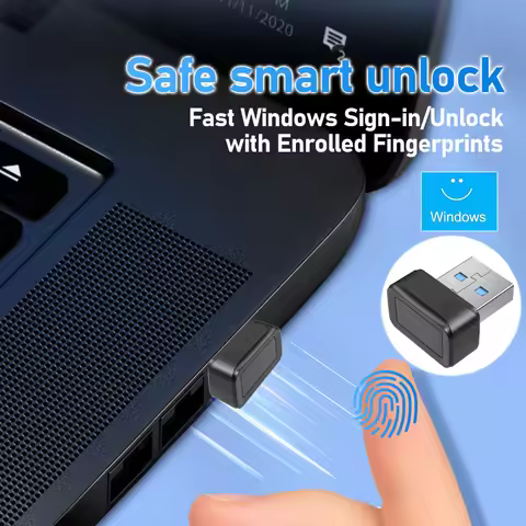 Fingerprint Reader Module Device For Sign-in Windows 10 11 Hello Biometric Security Key USB Interfac