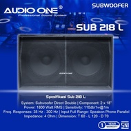 HARGA 1BOX SUBWOOFER TURBO 2X18in L218 AUDIO ONE SPEAKER 2X18inch