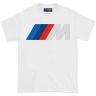 เสื้อยืดแขนสั้นคอกลมเสื้อยืด พิมพ์ลายโลโก้ BMW M Performance Big สําหรับผู้ชาย และผู้หญิงเสื้อยืด สํ