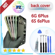 Body For IP-6s/IP-6Plus>Body Parts Middle Case With Back Cover IP-6s/IP6s Plus + (With 1 Set Of Scre