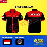 Kemeja Baju Driver Bus Mania Bismania Hino RM 280 Pariwisata Wonferful Indonesia