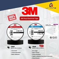 [Original] 3M Temflex 160 Electrical Tape 3M 18mm Wire Tape Temflex 160 150 PVC Insulation Wire Tape