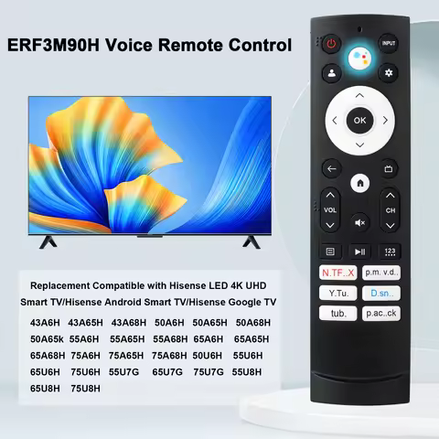 New Voice Remote Control ERF3M90H Use for Hisense Smart TV 43A6H 43A65H 43A68H 50A65H 50A68H 50A65k 