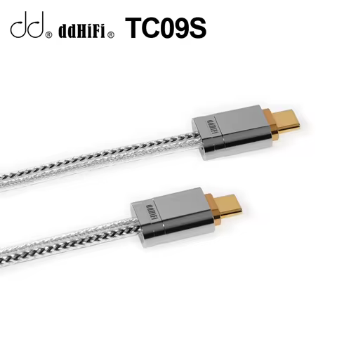 DDHiFi TC09S Type-C to Type-C OTG Cable High Purity Litz Pure Silver Wire and Oxygen-Free Copper Wir