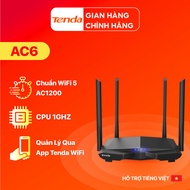 Bộ phát Wifi Tenda AC6 Băng Tần Kép Chuẩn AC 1200Mbps - Hãng phân phối chính thức