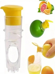 2PCS Portable Squeeze Mini Juicer Bottle, Hand-Held Press Juicer With Filter, Manual Juice Maker, Le