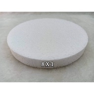 8x1” Polyform Round / Gabus Bulat / Round Polystyrene Form /Pc