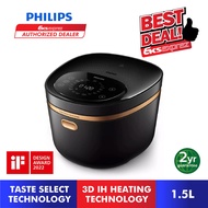 Philips Rice Cooker 5000 Series 4.0L HD4539/62 IH Rice Cooker with Taste Selection 18 Pre-Set Progra