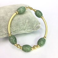 Original Us gold 10k jade bracelet original gold