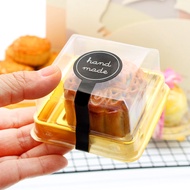 ST/🧃Moon Cake Blister Box Egg Yolk Crisp Packaging Single Transparent Box Green Bean Cake Support75Cold Cover Base Suppo