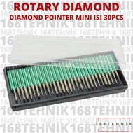 MATA 30PC DIAMOND TUNER BIT SET 30 PCS DIAMOND POINTER/ DIAMOND DRILL/ DIE GRINDER BIT/