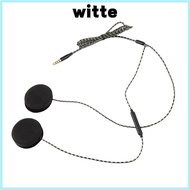 WITTE ​​3.5mm Wired Headset​​, ​​3.5mm Wired Audio System for Headgear ​​Universal Motorcycle Audio 