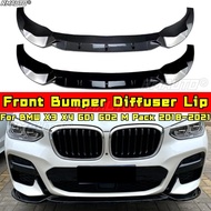 For BMW X3 X4 G01 G02 M Pack for Front Bumper Diffuser Lip Front Spoiler for BMW X3 X4 G01 G02 M Pac