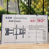 Pelekap TV Terbina Dalam Aosilang Ultra Nipis 75 85 98 Inci Pendakap Teleskopik Universal Boleh Dire