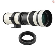 Camera MF Super Telephoto Zoom Lens F/8.3-16 420-800mm T Mount with Adapter Ring Universal 1/4 Thread Replacement for Canon EF-Mount Cameras EOS 80D 77D 70D 60D  G&amp;M-2.20