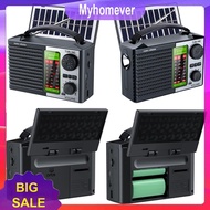 Solar Radio with Flashlight & BT Speaker Full Band Radio Emergency Radio for Outdoor Camping and Eme