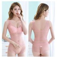 In Penang* B0229. Female Sexy Underwear Lace Bra Sets. 美背吊带裹胸夏季背心带胸垫内搭套装打底抹胸女