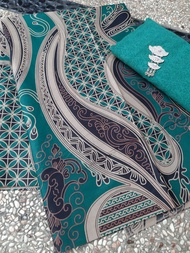 (Aj banyurip) COD / BAYAR DI TEMPAT / Kain Batik Meteran / Kain Batik Motif Saloka Hijau / Kain Bati