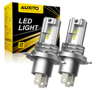 AUXITO 2PCS 12000LM H4 Led Headlight Bulb For Car Motorcycle Fanless H4 9003 Led Led Bulb Headlamp H